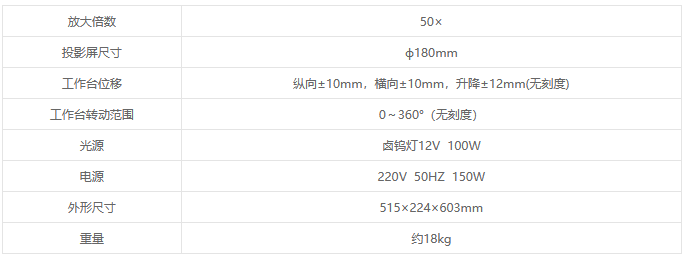CST-50冲击试样投影仪
